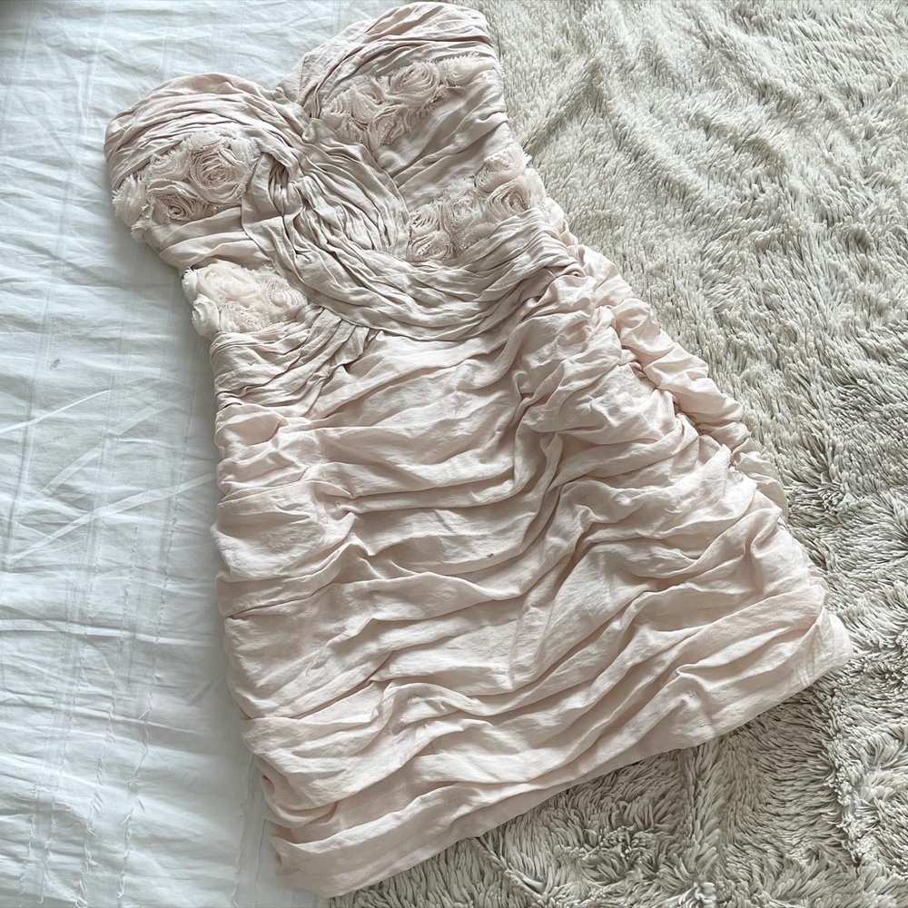 Charlotte Russe Floral Scrunched Mini Dress